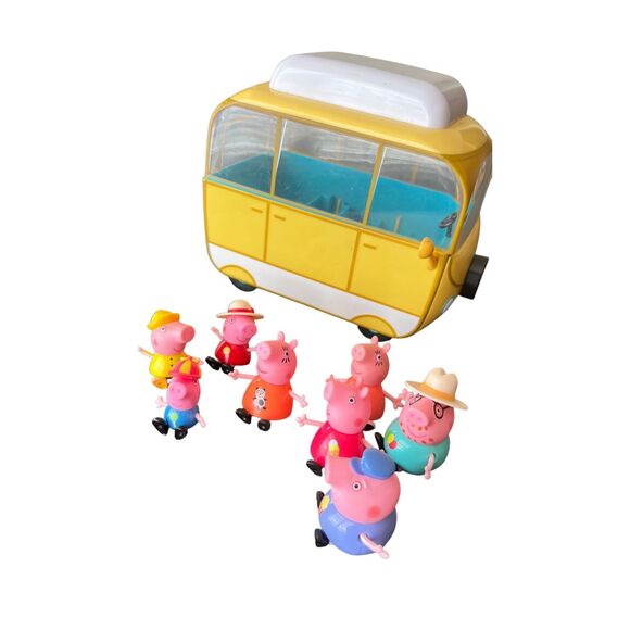 Peppa Pig Family Camper Van Vintage 2003 Car made in UK - Picture 8 of 13
